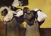 Edgar Degas Two Laundryman oil